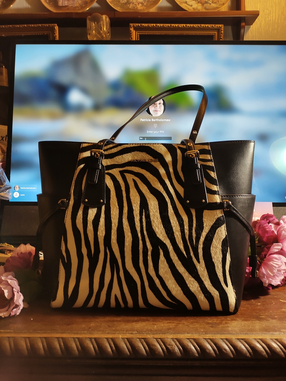 Fair Offers Accepted Michael Kors Black & White Zebra Calf Hair Print Tote Bag